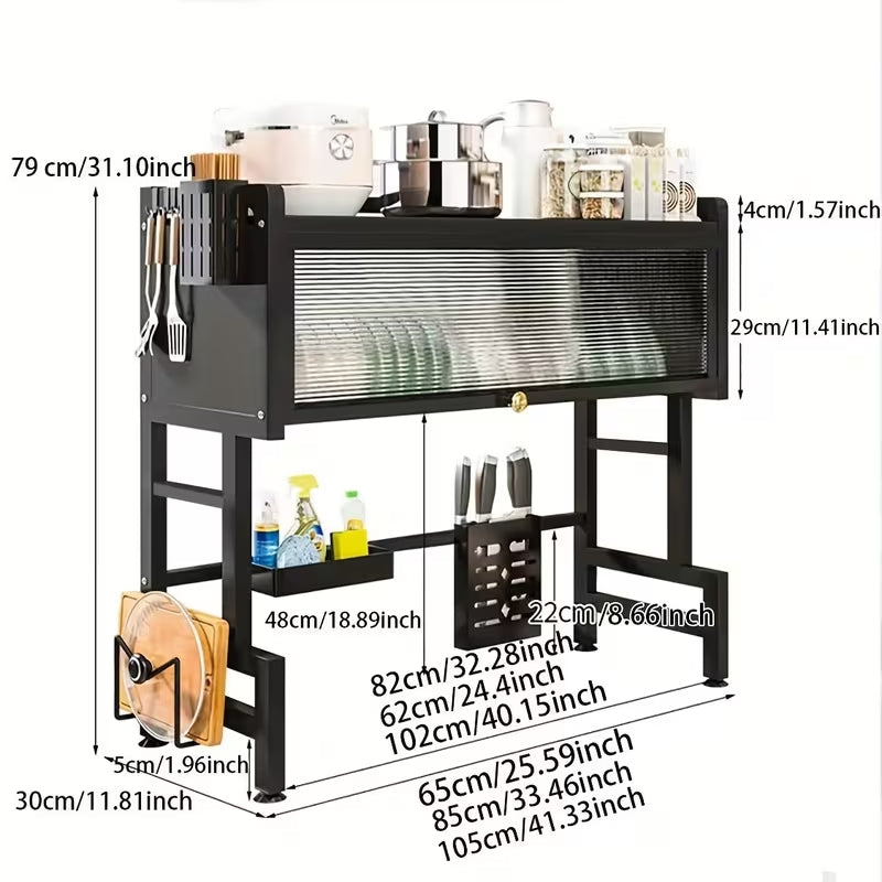 رفّ تجفيف الأطباق فوق الحوض